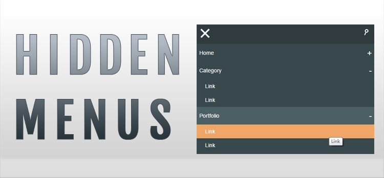Hidden Menus