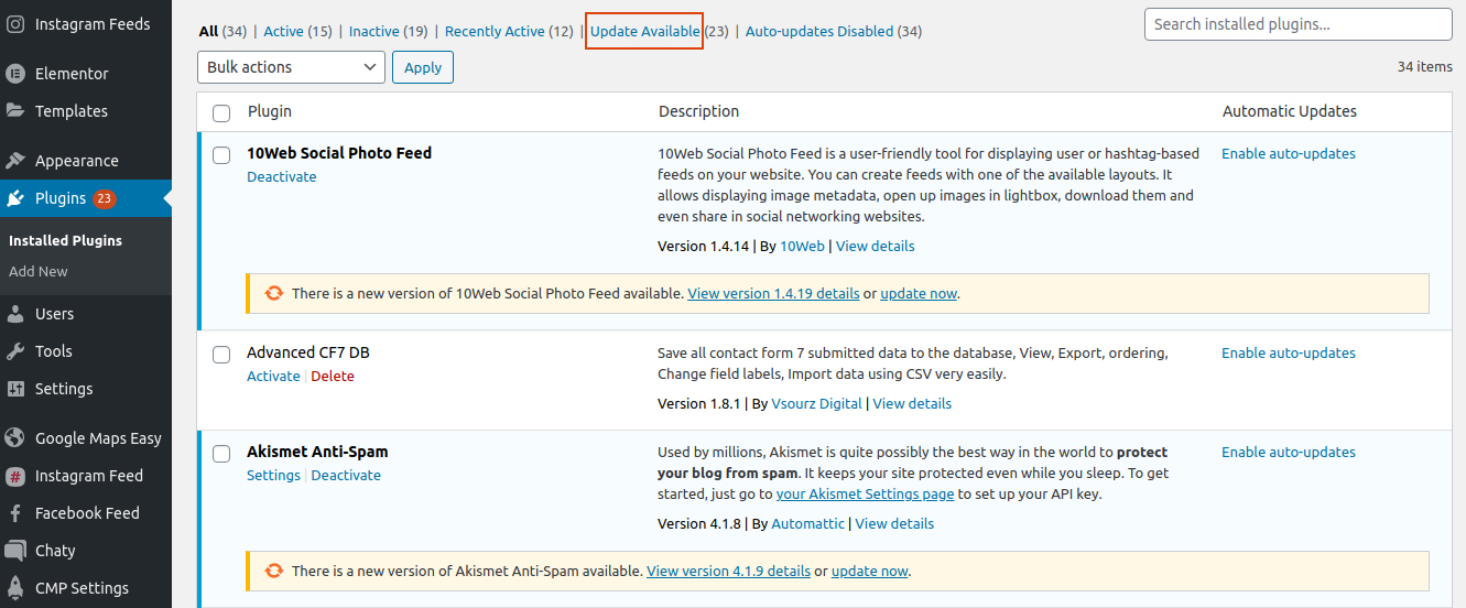Click on plugins in wordpress admin area