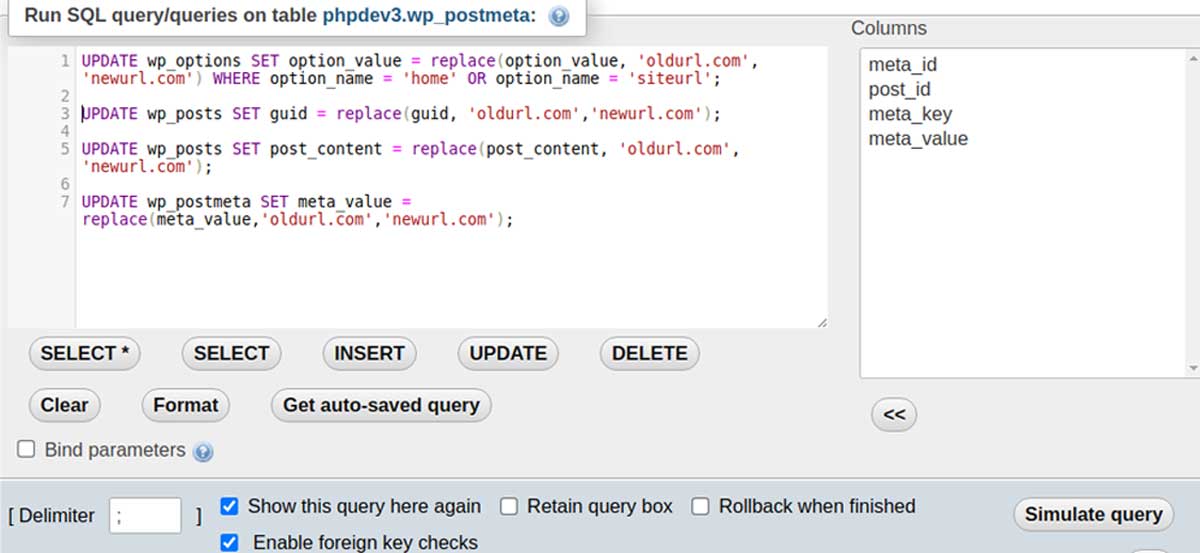 Adding mysql query