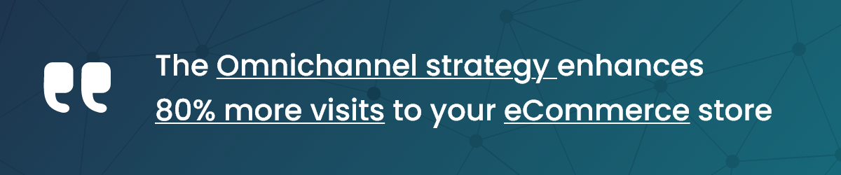 the Omnichannel strategy enhances 80% more visits to your eCommerce store