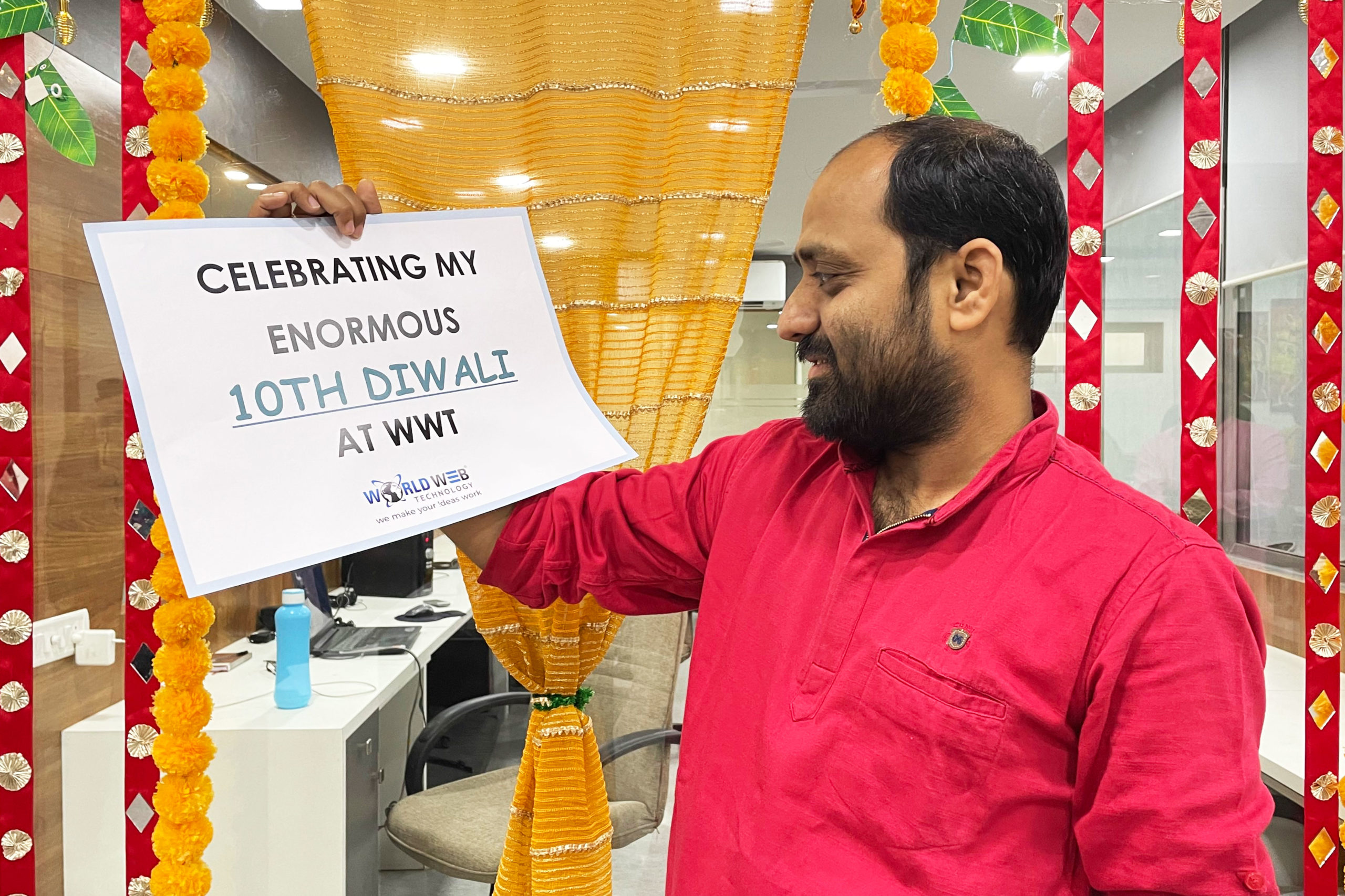 Dipendra's 10 th Diwali at World Web Technology