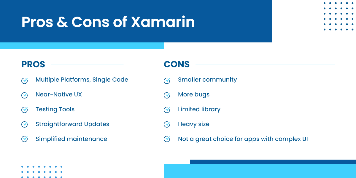 Pros & Cons of Xamarin